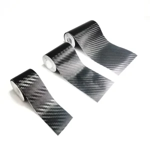 Car Door Anti collision Strip Threshold Strip 5D Carbon Fiber Tape Stickers Protective Strip Stickers Modified Welcome Pedal