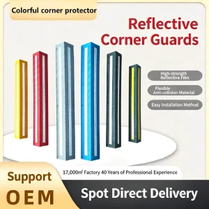Cargo Global Thickened Color Straight Circular Corner Guide Traffic Facilities Anti collision Reflective PVC Corner Strip for