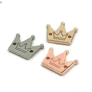 Casting Quality Luxury Suit Hoodie Jeans Letter Pin Crown Shape Sewing Bag Wallet Shopping Hollow Professional Logo 3D Embossed