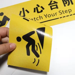 Caution Step Warning Stickers Slippery Floor Head Injury Warning Stickers Stair Identification Self Adhesive Double Sided