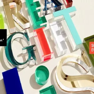 Channel Letter Crystal Letter Banner Name Logo Customer Sign Shop Front Decorative Multi Color Acrylic Letters