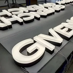 Character Workshop Wireless Conductive Glass DC 3D Front Lit Letters Sign High End Precision Mini Outdoor Storefront Advertising
