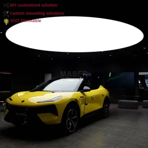 China Factory Direct Sales 3CCT Dimmable PVC Stretch Ceiling Film Soft Fabric Light Box for Garages Hotels Fireproof Application