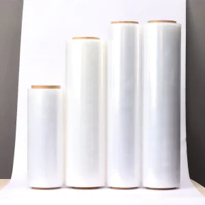 China Factory Food Grade PE Stretch Wrap High Tensile Moisture Proof Hand Machine Use Cargo Packaging Film