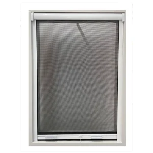China Factory Modern Fire-Proof Durable Blackout Insect Screen Fiberglass Retractable Window CE Certified 2-Year Warranty