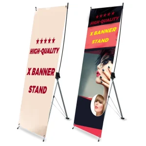 China Factory Price PVC Roll up Banner Aluminum 60*160 cm Display Pull up Stand Banner