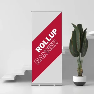 China Supplier’s Retractable Roller 85*200cm Aluminum Frame Roll-Up Advertising Display Banner Stand for Exhibitions