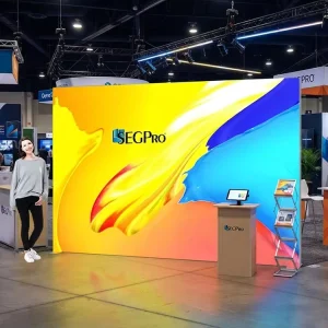 Christmas Retail Fabric Light Box Display Portable Promotion Advertising Lightbox with Shelves Fabric Light Box Display