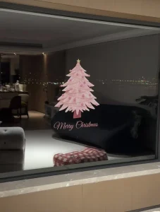 Christmas Static Cling Window Stickers Reusable Snowflake Santa Removable Glass Decals for Home Holiday Decor