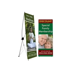 Christmas Trade Show Usage X Banner Graphic with Your logo