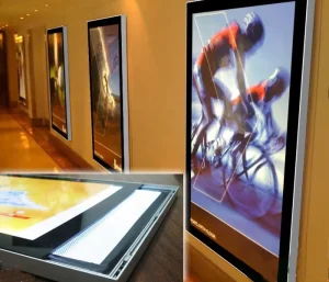 Cinema LED Backlit Movie Posters Aluminum Frame Magnetic Acrylic Light Box for Indoor