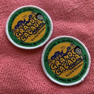 Circle Logo Armband Clothing Label Woven Badge Fabric Textile Woven Logo Patch for Uniform