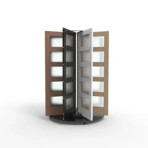 Circular Movable 8 Doors Display Stand Rack System