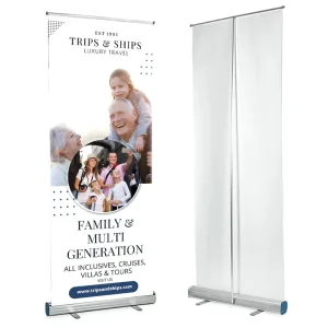 Classic Aluminum UV Digital Printing Roll up Banner Economic Banner Stand for Advertising Display
