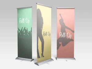 Classic Roll up Banner Display Stand Adjustable Lightweight Portable Exhibition Printed Hard Roll Advertising