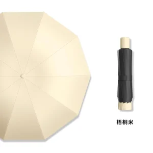 Classic Semi Automatic Double Folding Business Gift Advertising Umbrella 190T Nylon Fabric Fashion Sunscreen UV Protection