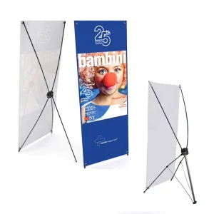Classical Style Portable and Stable 60 X 160 cm 80 X 180 cm Trade Show Advertising X Frame Stand Standing Banner