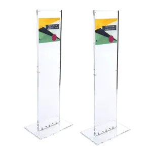 Clear Acrylic Display Sign Stand Acrylic Sign Display Modern Acrylic Display Sign Stand Portable Tabletop Advertising Stand