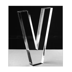 Clear Acrylic Letter V 3D Letters Clear Logo Letter Display