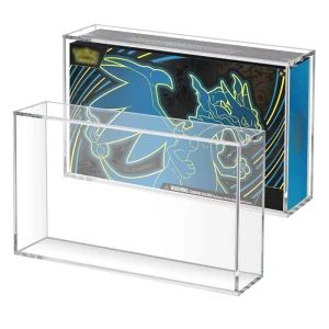 Clear Acrylic Mega Phantom Charizard X EX Ultra Premium Collection Box Acrylic UPC Display Case with Strong Magnet Lid