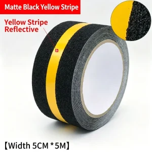 Clear Acrylic PVC Anti Slip Sticker Tape Single Sided Die Cut Waterproof for Warning Use on Marble Floors and Stairs
