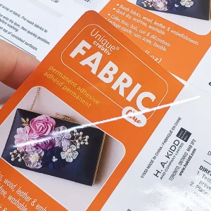 Clear Application Instructions Labels Sticker Glossy Paper Glue Labels for Stationery & Packaging