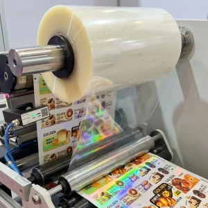 Clear Holographic Self Adhesive Protective PET Cold Lamination Film with High Transparency for Cosmetics Labels