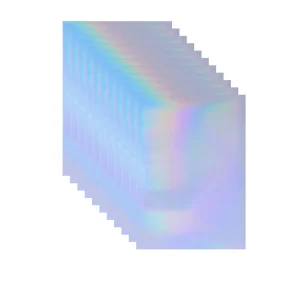Clear Overlay Protective Holographic Film BOPP Laminate Roll Transparent Sparkle Rainbow PVC PET Waterproof A4 Cold Laminate