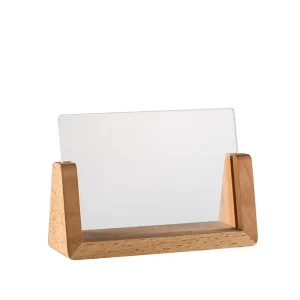 Clear Promotional Items Table Holder Acrylic Sign Display Mini Menu Stand Desktop Advertise Stand