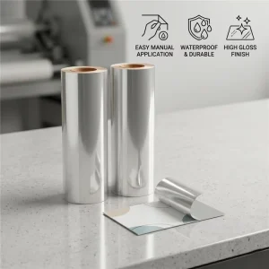 Clear Self Adhesive BOPP Cold Lamination Film Roll for Student ID Card Work Badge Blueprint Document Protection