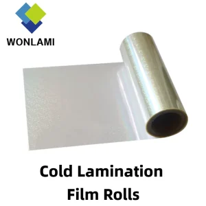 Clear Self-Adhesive Cold Laminating Film Roll Waterproof Scratch-Resistant for Photos Posters Documents Protection