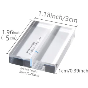Clear Stand Holder Acrylic Desktop Business Card Table Number Holder Stand V Shape Office Desk Name Plate Sign Holder