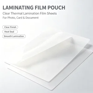 Clear Thermal Laminating Pouches Hot Laminator Film Sheets for ID Card Photo Document Protection