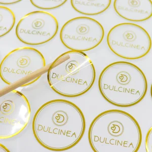 Clear Transparent Invisible Look Custom Sticker Sheets for Glass Jar and Cosmetic Bottle Labeling