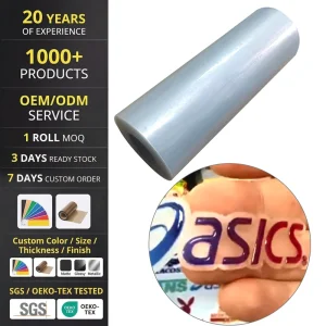 Clear UV Printable HTV Vinyl for Clothing High Durability Soft Eco-Friendly for Garment Pattern Lettering Heat Press Printing