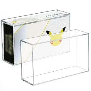 Clear UV Protection Acrylic TCG Celebrations Ultra Premium Collection Box Acrylic UPC Card Case with Magnetic Protection