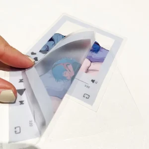 Clear Vinyl Waterproof UV Resistant PP Transparent Custom Die Cut Vinyl Stickers Clear LOGO Stickers