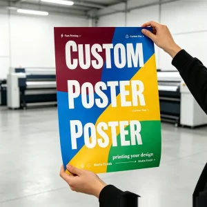 Coated Paper Poster Custom Art Paper Posters for Movie Promotion and Event Advertising High Definition Printing