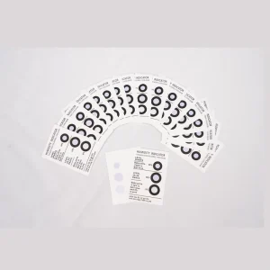 Cobalt Free Blue Powder Color Change Waterproof PCB Adhesive Sticker 3 4 6 Point Label Humidity Packaging Labels