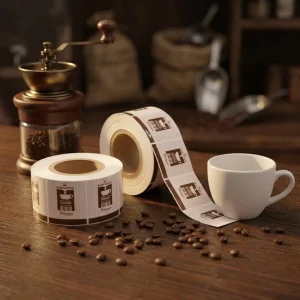 Coffee Bottle Labels Eco Friendly Durable Waterproof Vinyl Custom Printing Adhesive Stickers for Foods Packaging