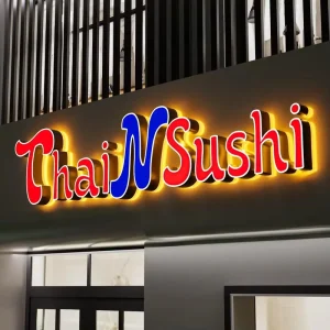 Coffee Shop Bar Custom Metal Acrylic Bright Signage 3D LED Plastic Luminous Character Front Lit Light Letter Sign