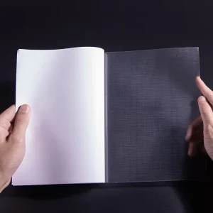 Cold Laminating Film A4 PET Soft Self Adhesive Fabric Texture Food Grade Photo Protection OEM ODM