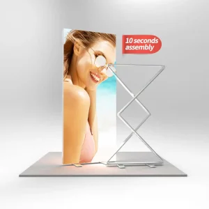 Collapsible 10-Second Assembly Fabric LED Lightbox Portable Foldable SEG Light Box for Advertising