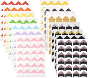 Color Photo Corners Self Adhesive Picture Corner Stickers for Scrapbooking and Stamping DIY Album Diary