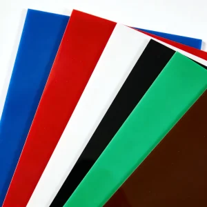 Colored Acrylic Sheet Crimson 15mm Frosted Surface Furniture Panel for Studio Space Scratch Resistant Lightweight
