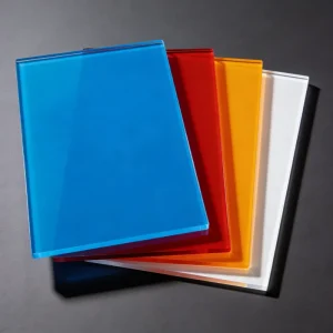 Colored Acrylic Sheet Glossy Blue 10mm Matte Surface Menu Board for Café Scratch Resistant Easy to Cut Custom Size