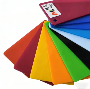 Colored Acrylic Sheet Mustard 5mm Smooth Surface Menu Board for Fast Food Restaurant Scratch Resistant Lightweight