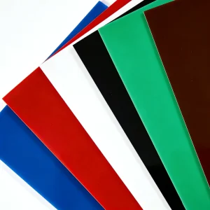 Colored Acrylic Sheet Sky Blue 3mm Matte Surface Menu Board for Beach Cafe UV Resistant Custom Thickness