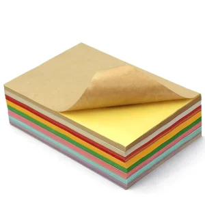 Colored Label Paper Glossy Matte Finish Shipping Label Sticker in A4 Size