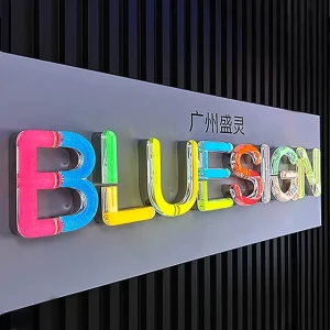 Colorful Crystal Acrylic Frosted Jelly Letters LED Logo Sign Frontlit Channel Letters